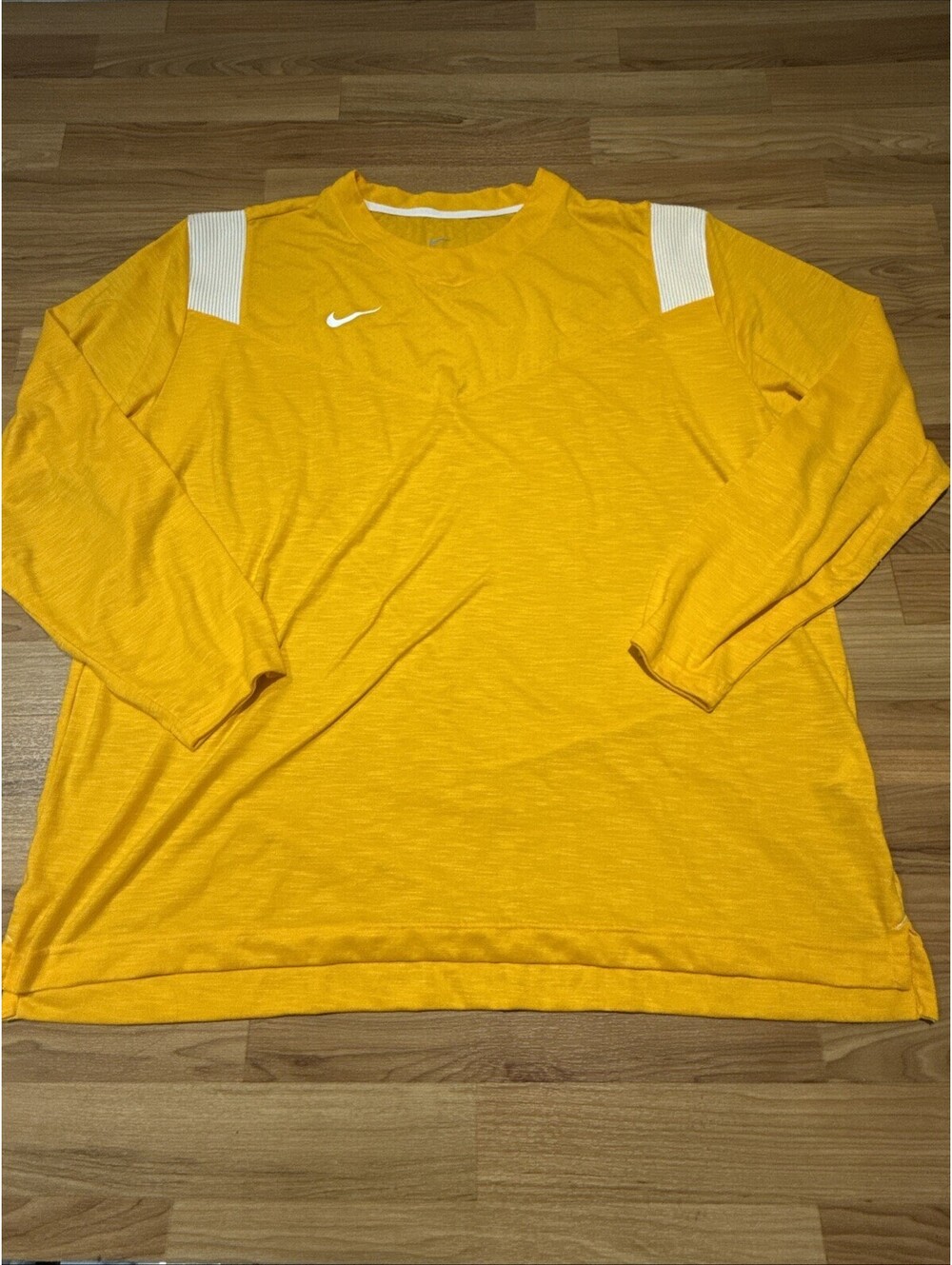 Nike Coaches Long Sleeve Dri-Fit Athletic Football Yellow DJ5118 739 Men's 3XL